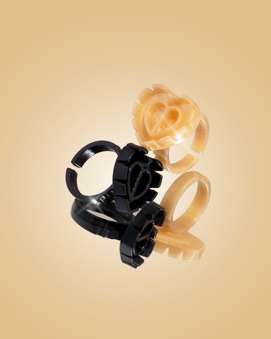 Heart Glue Rings
